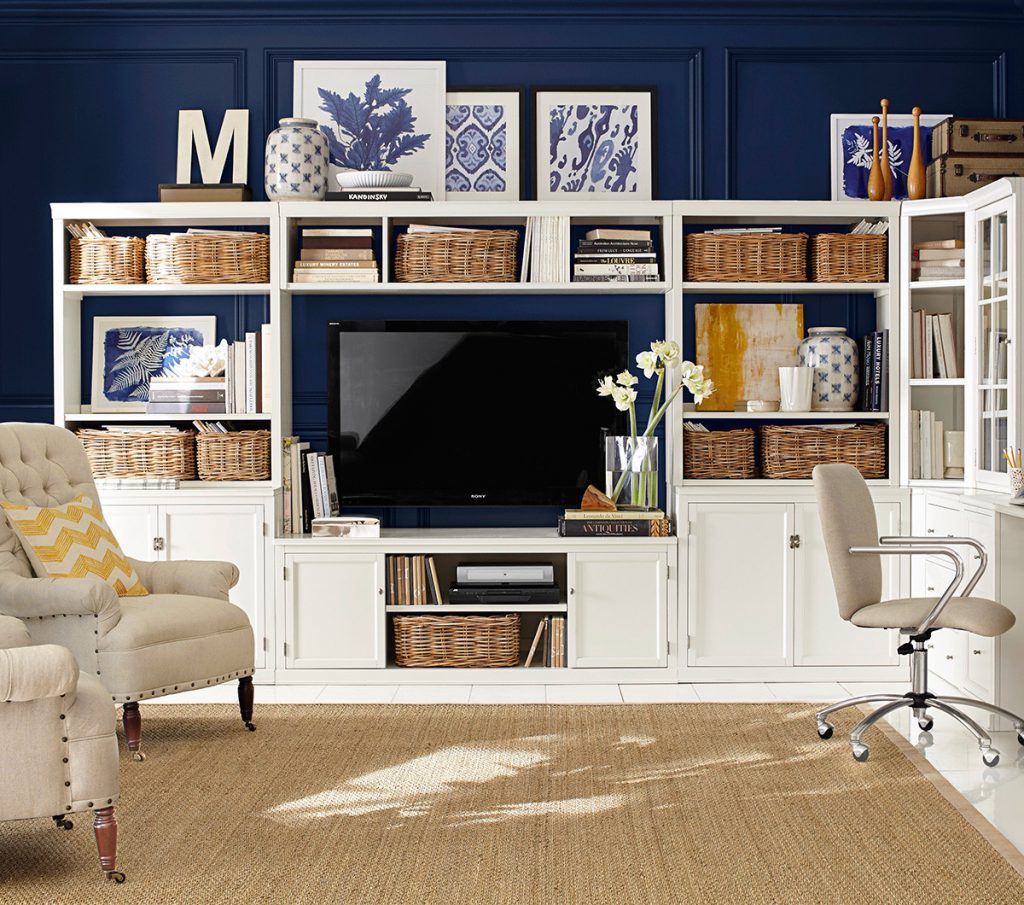 White Classical Entertainment Center