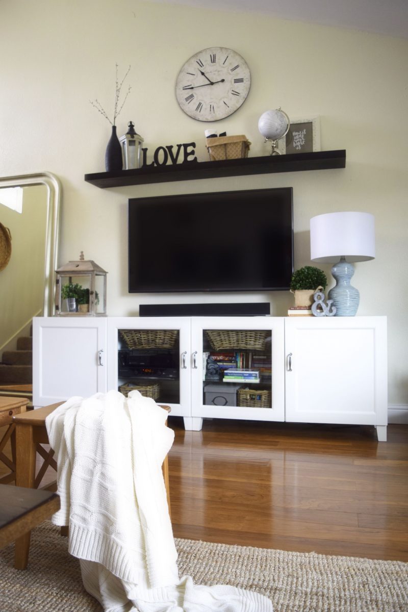 White Coffee Entertainment Center Design