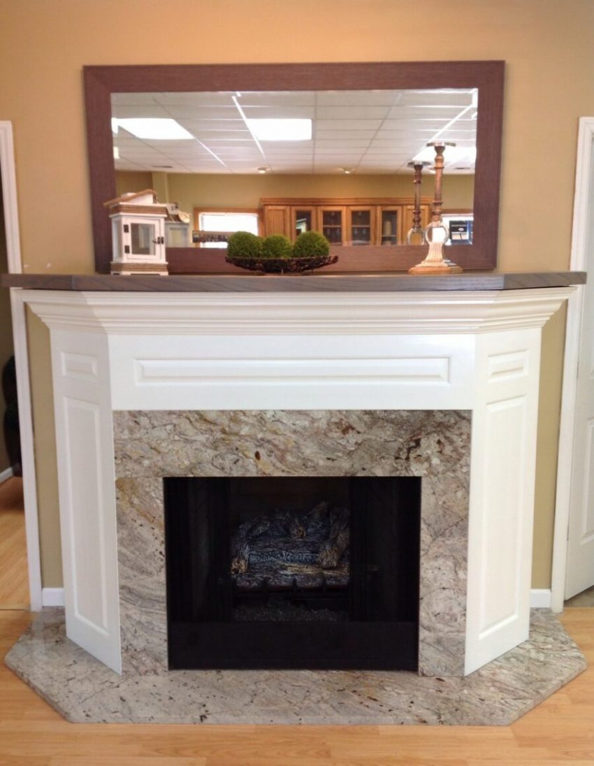 Marble Countertop basement Corner Fireplace Ideas pictures
