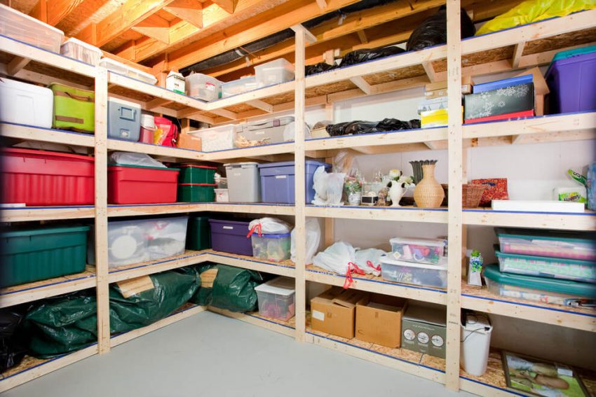 unfinished_basement_storage_ideas