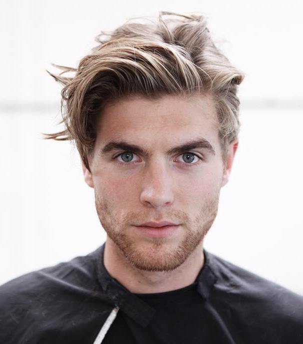 Top Medium Length Hairstyles Men - Natural Medium Length Waves Hairstyle - Harptimes.com