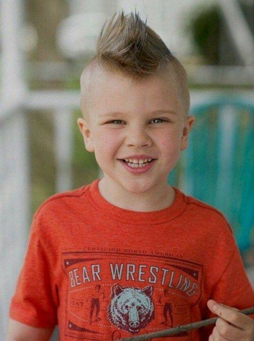 13. Cute Faux Hawk Kids Hairstyles - Harptimes.com