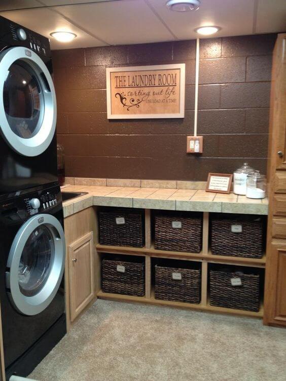 Basement Laundry Room Makeover