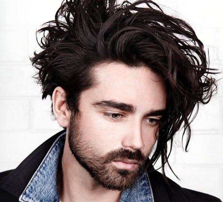 12. Messy Long Wavy Hairstyles Long Hairstyles for Men - Messy Long Wavy Hairstyles - Harptimes.com