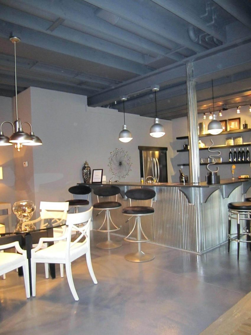 exposed basement ceiling ideas - 14. Paint The Ceiling Darker than The Rest - Harptimes.com