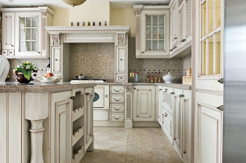 french_antique_white_kitchen_cabinets