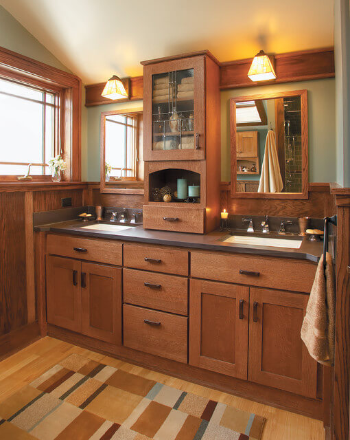 Bathroom Cabinet Ideas Oak Mission Style Bathroom Cabinet - Harptimes.com