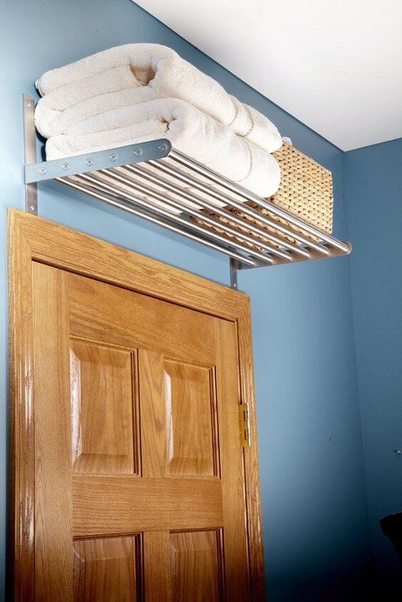 Bathroom Storage Ideas Above Door Shelf In The Bathroom - Harptimes.com
