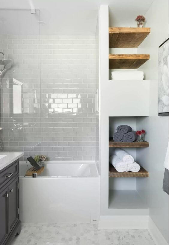 Bathroom Storage Ideas Small Bathroom with Built-In Tower Storage - Harptimes.com