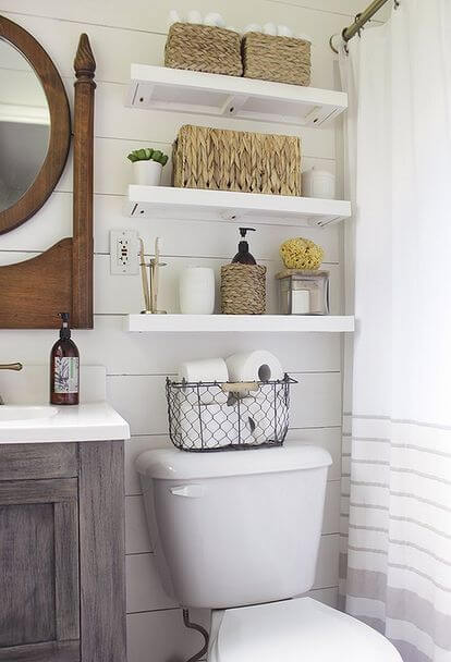 Bathroom Storage Ideas Stacks on Stacks Bathroom Shelves - Harptimes.com