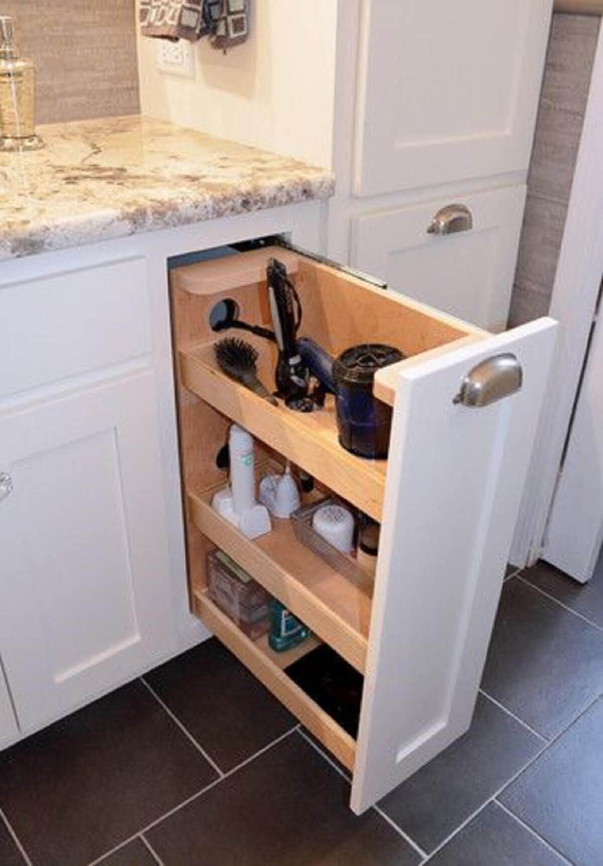 Bathroom Storage Ideas Storage for Hair Dryer - Harptimes.com