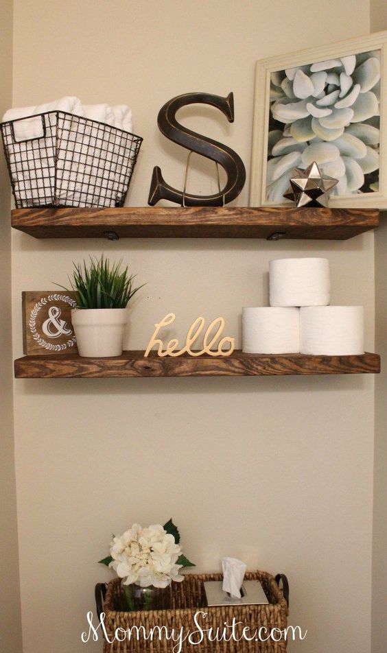 Bathroom Wall Decor Accessories to Have On Bathroom Shelves - Harptimes.com
