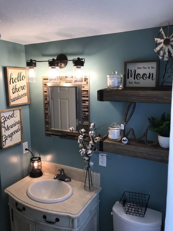 Bathroom Wall Decor Modern Farmhouse Decor - Harptimes.com