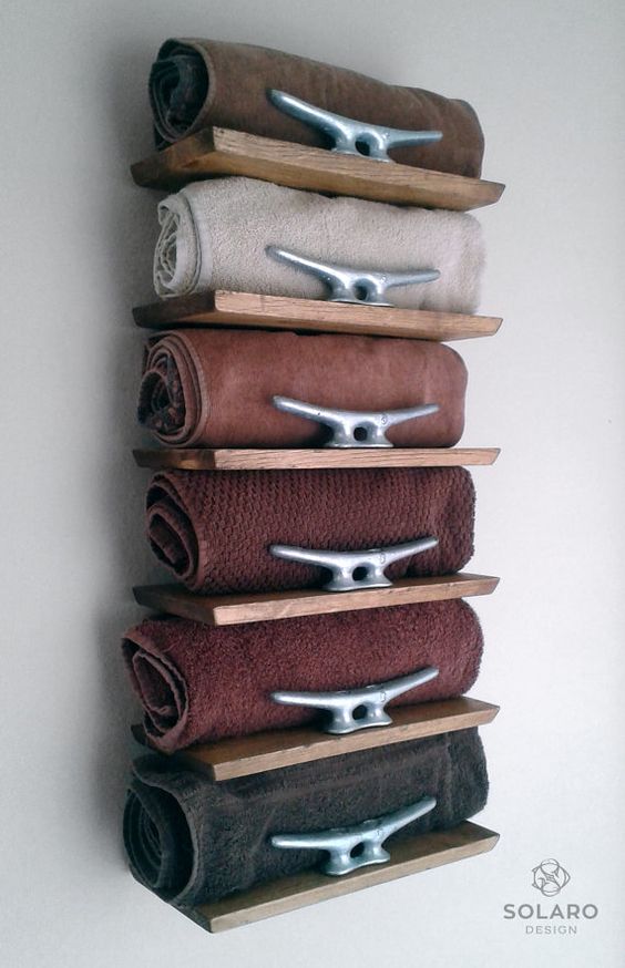 Bathroom Wall Decor Neat Towel Shelves - Harptimes.com