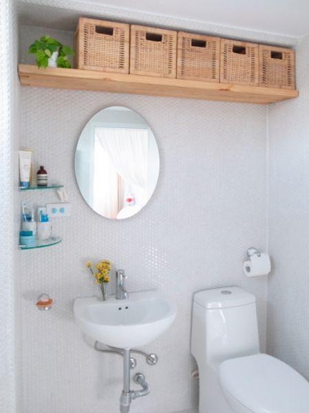 Bathroom Wall Decor Storage on Ceiling Level - Harptimes.com