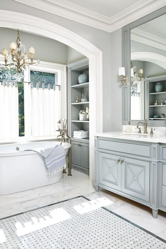 Classy Farmhouse Master Bathroom Ideas - Harptimes.com
