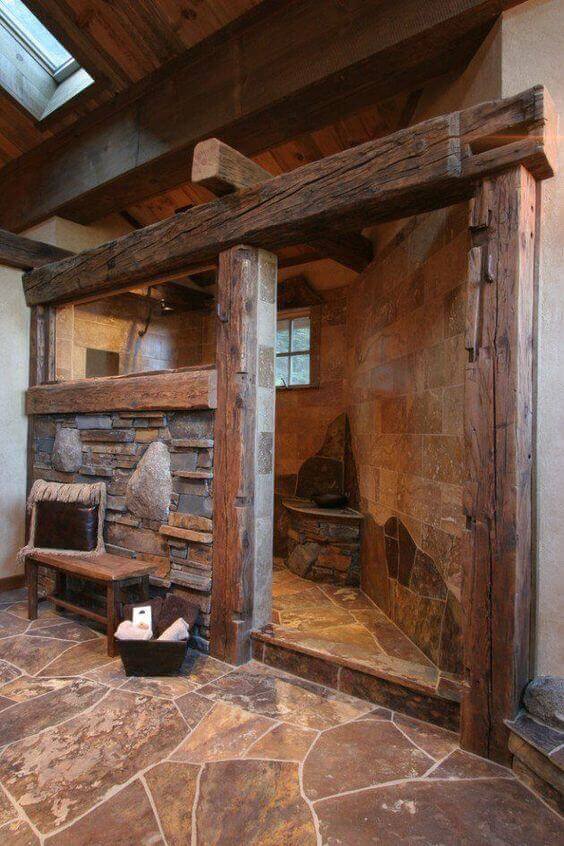 Country Rustic Bathroom Design Ideas - Harptimes.com