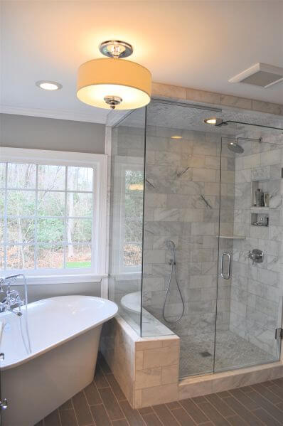 Fabric Pendant Light for Master Bathroom Ideas - Harptimes.com