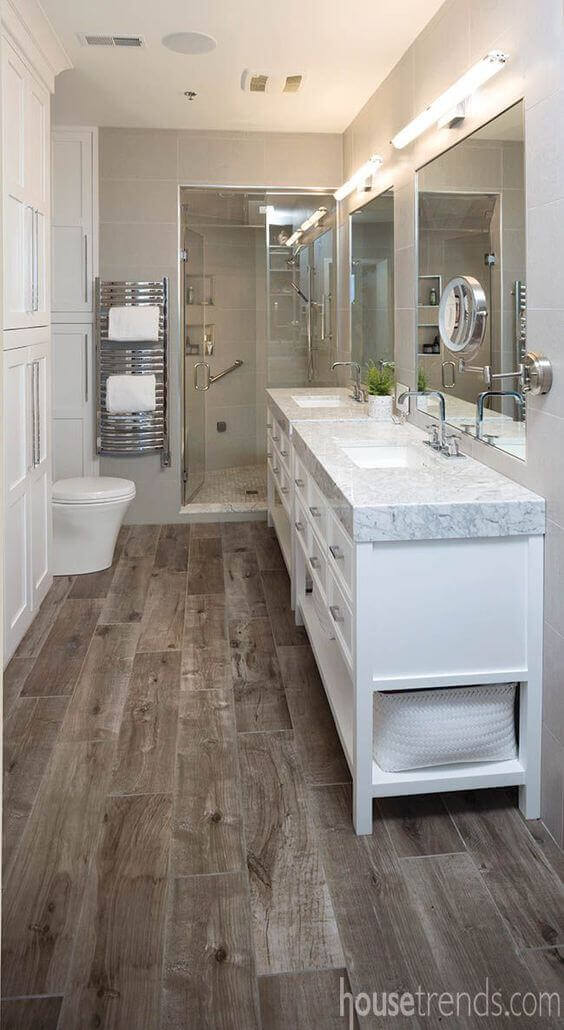 Master Bathroom Ideas Wood Board Flooring - Harptimes.com