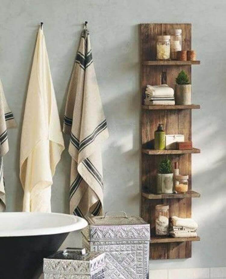 Rustic Bathroom Ideas Elmwood Modular Shelf - Harptimes.com