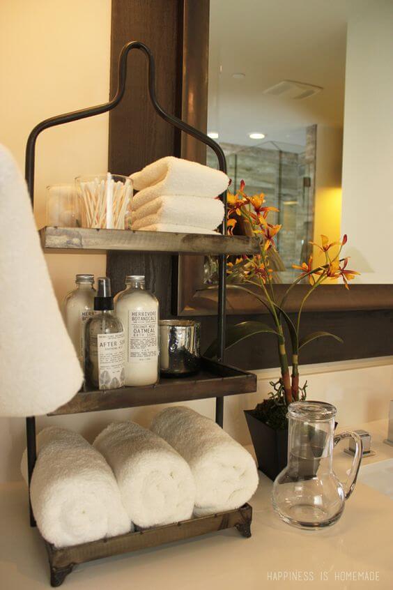 Rustic Bathroom Ideas Useful Decor on the Countertop - Harptimes.com