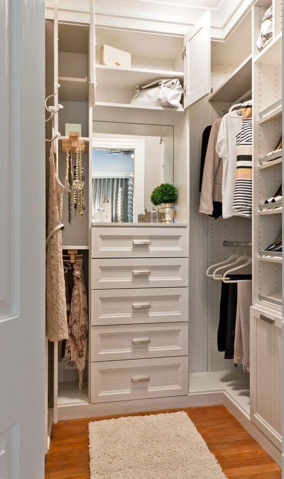 walk in closet ideas small