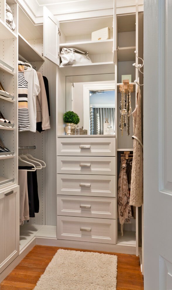 walk in closet organization ideas