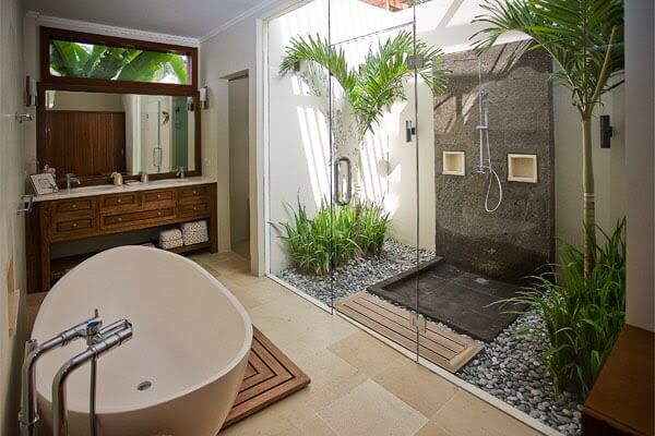 Outdoor Shower Ideas An Outdoor Shower with No Roof - Harptimes.com