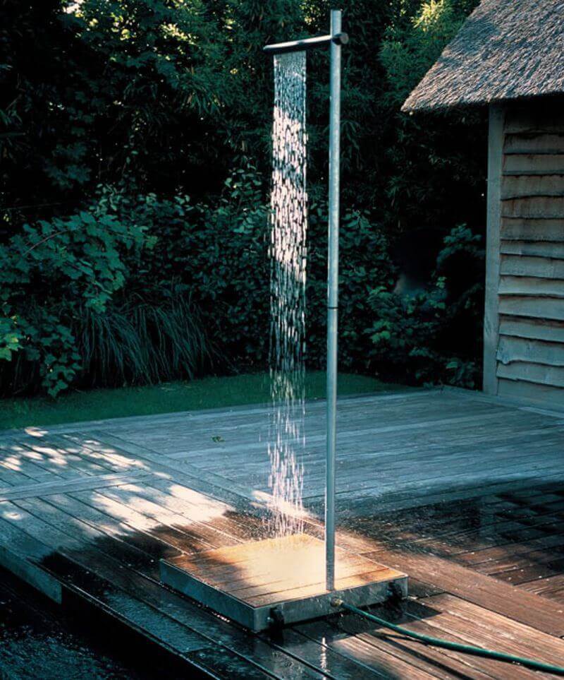 Simple Outdoor Shower Ideas Cascade - Harptimes.com