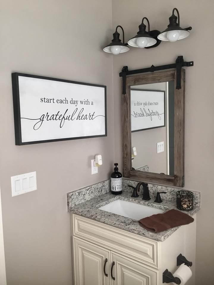 powder room storage ideas