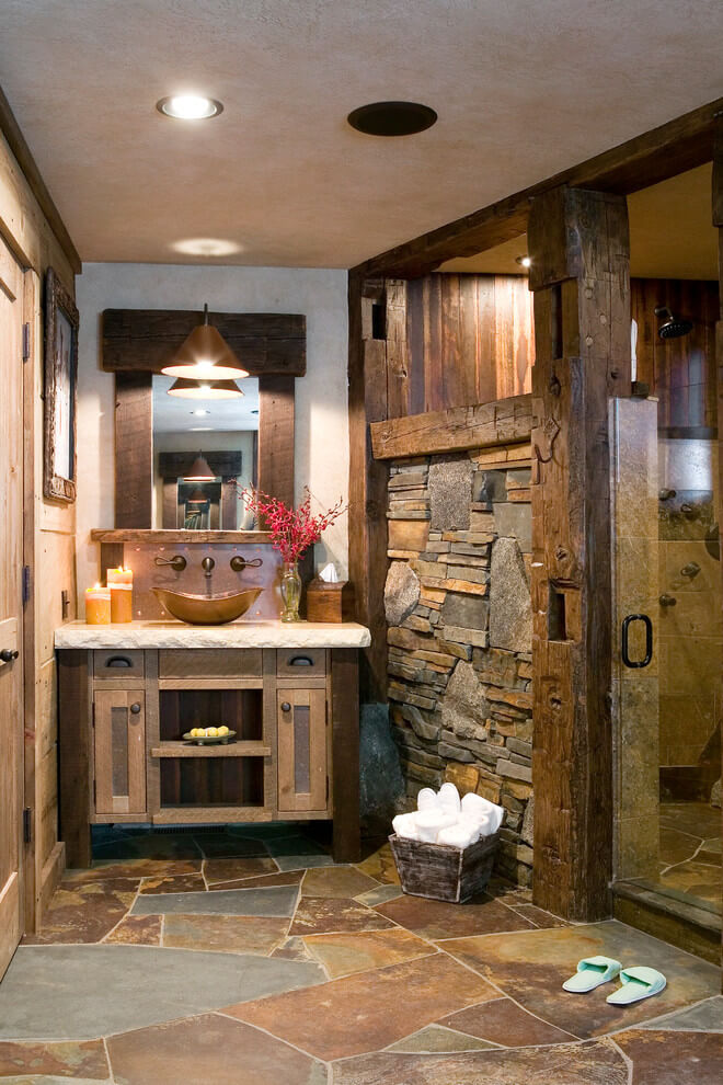 rustic bathroom shower ideas