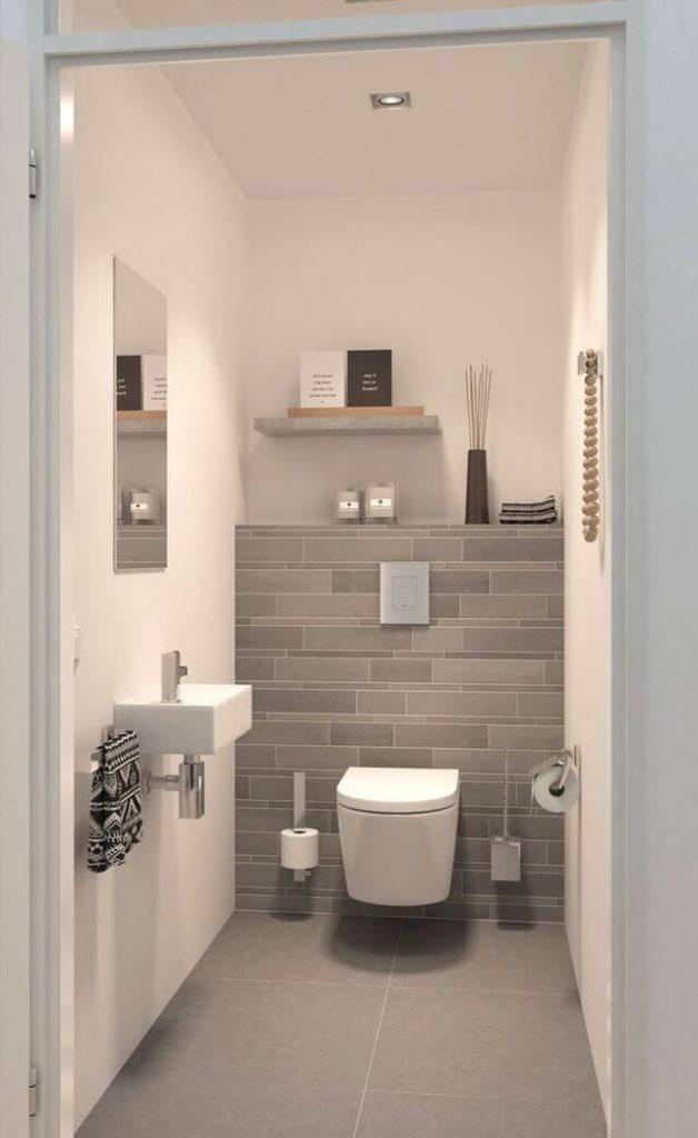 very small powder room ideas