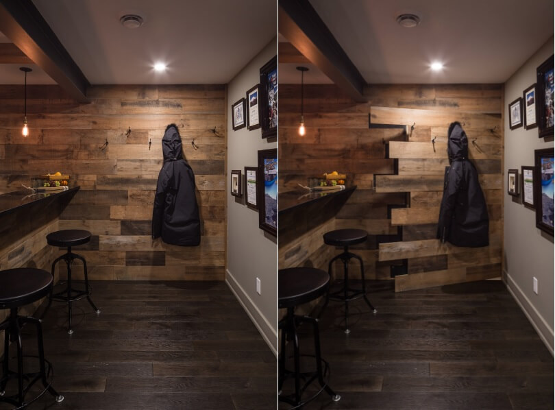 Secret basement door