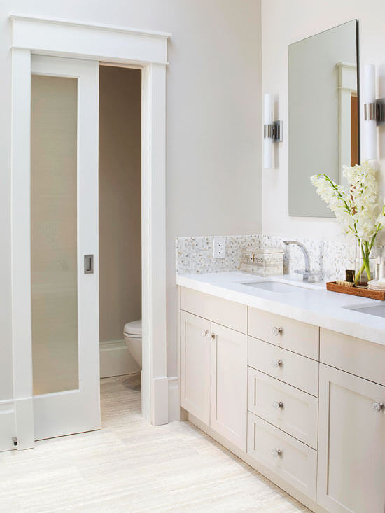 bathroom pocket door ideas
