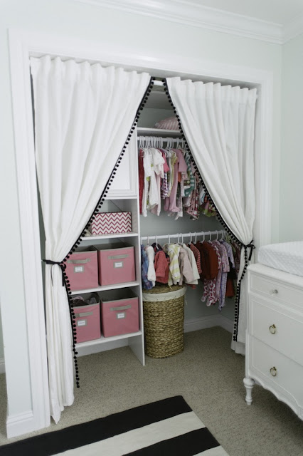 closet door ideas curtain