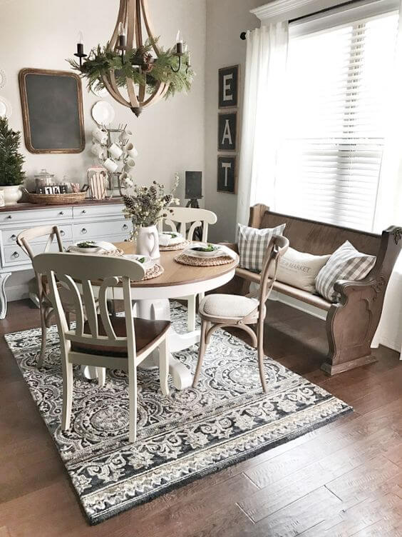 country breakfast nook ideas