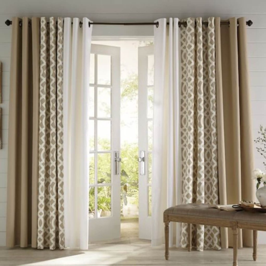 double window curtain ideas