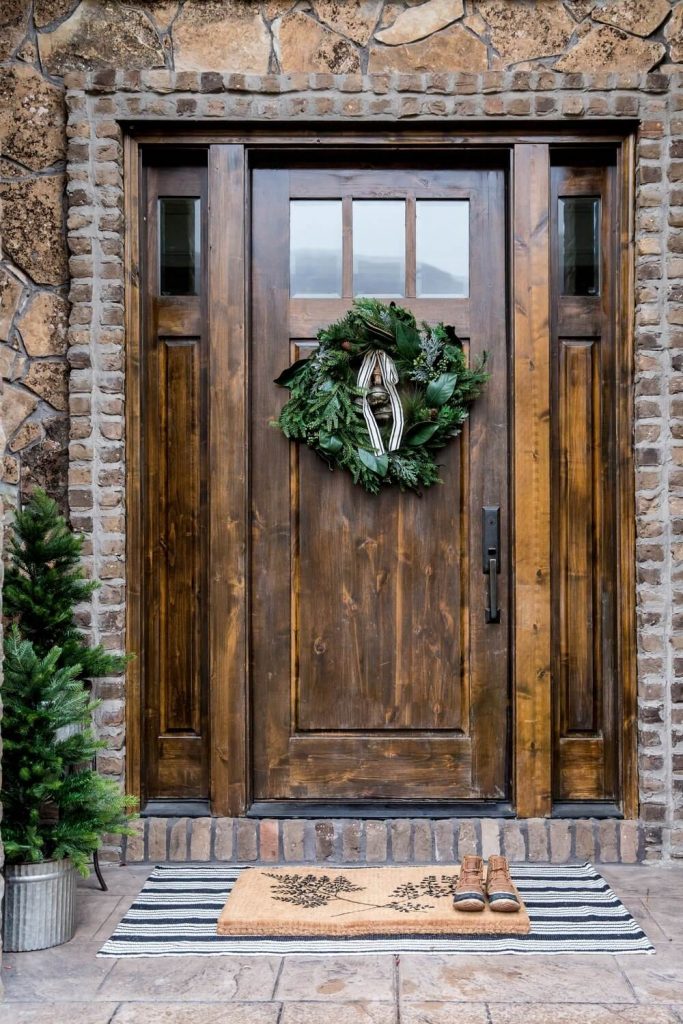 front door decorating ideas for winter