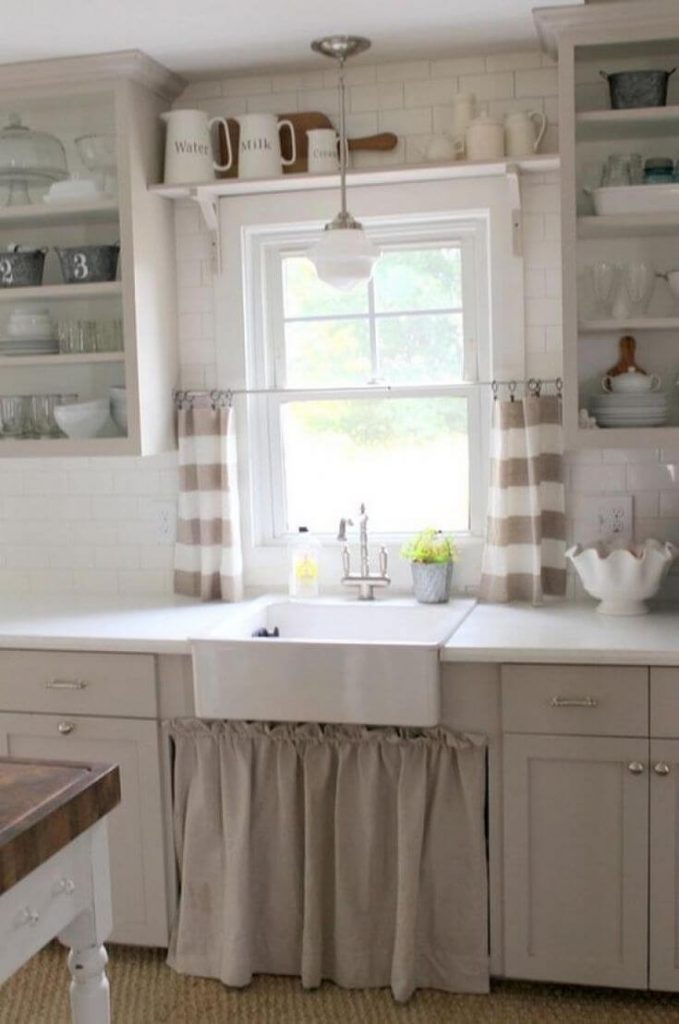 kitchen bay window curtain ideas