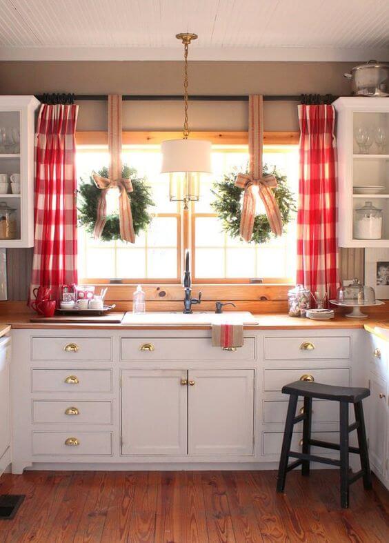 kitchen bay window treatment ideas