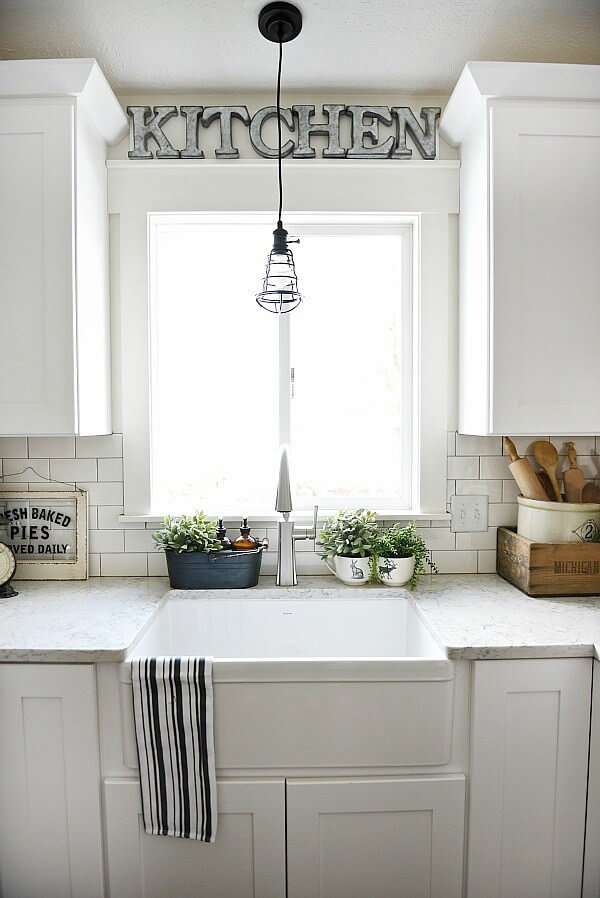 kitchen window trim ideas