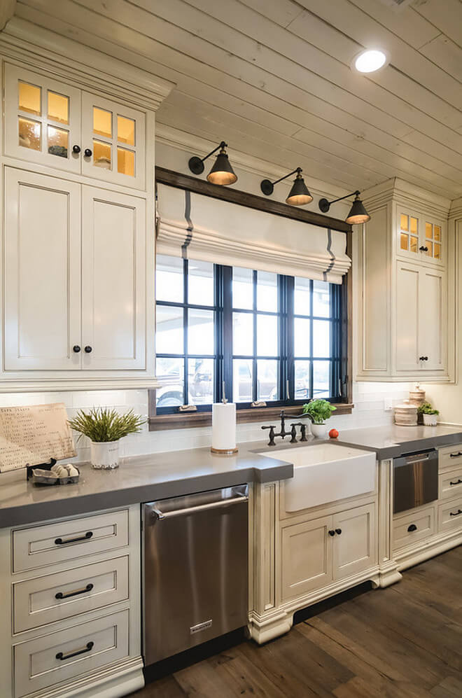 large kitchen window curtain ideas