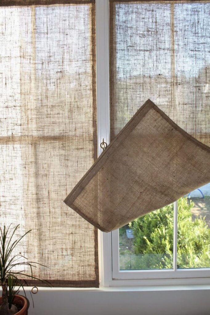 triple window curtain ideas