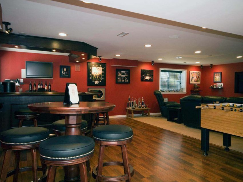 Billiard Lounge Basement Ideas