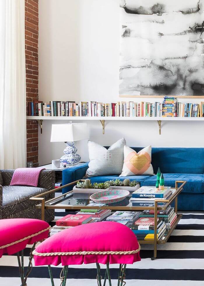 12. Eclectic Living Room with Striking Statements Eclectic Modern Living Room Ideas with Striking Statements
