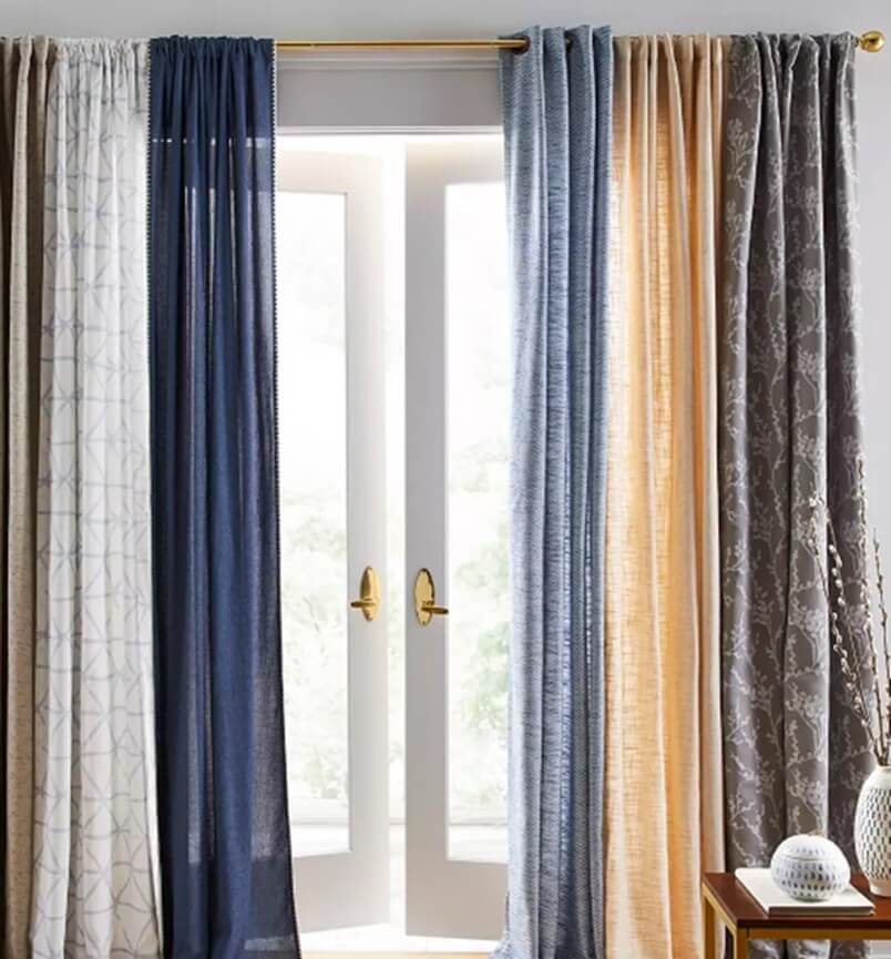 Farmhouse Living Room Ideas Extra-tall Curtain