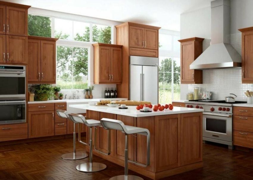 Natural Cherry Kitchen Cabinets