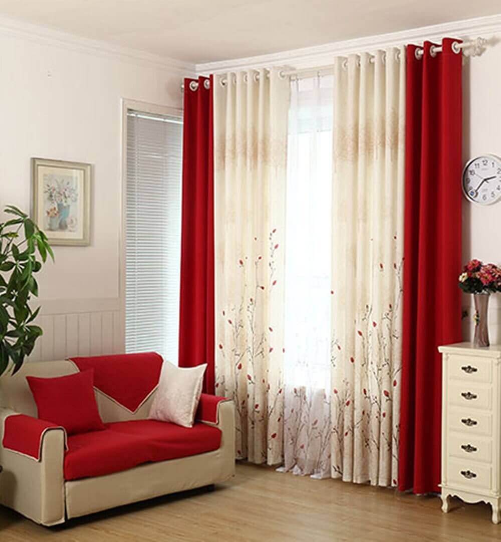 3. Red Curtains Living Room Ideas Red Curtains Living Room Ideas - Harptimes.com