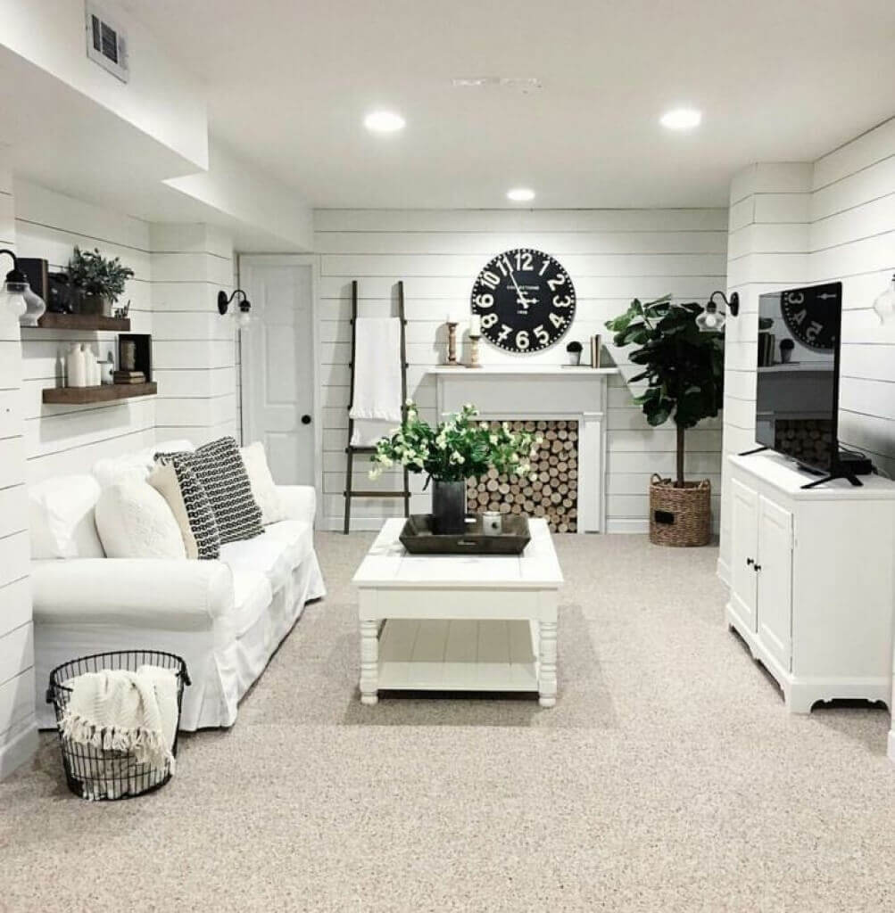 Shiplap Basement Wall Accent Ideas Cheap