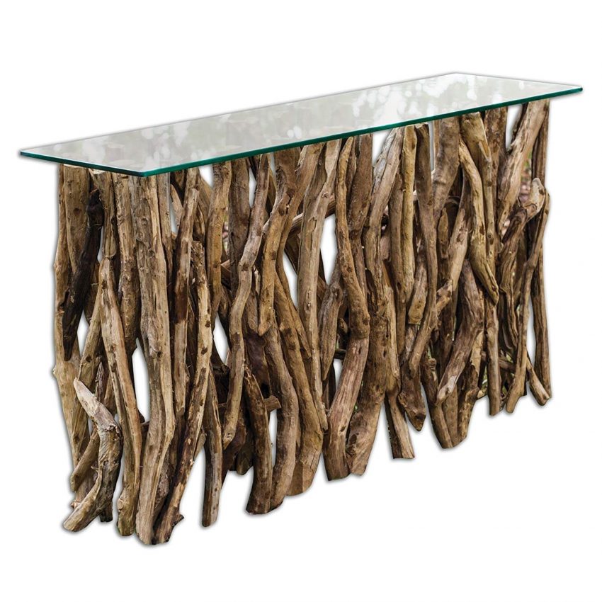 Teak Wood Sofa Table Decor Ideas